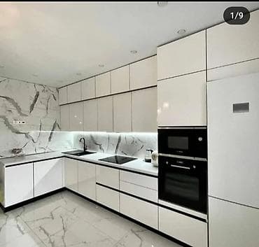 kukna mebel: Sifarişlə mətbəx dəsti, Özü çəkən petlələr, MDF, Kredit yoxdur, Pulsuz çatdırılma, Rayonlara çatdırılma — 2