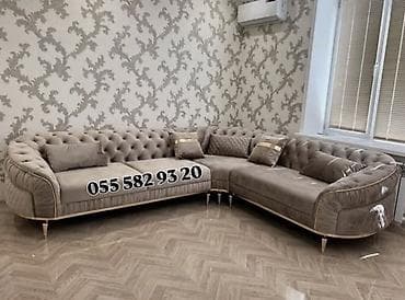 hacioglu mebel fabriki: Künc divan, Qonaq otağı üçün, Parça, Açılmayan — 2