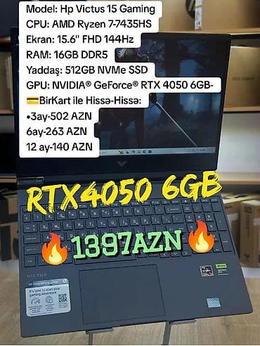 asus tuf dash: HP Victus, 15.6 ", AMD Ryzen 7, 512 GB — 1