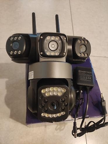 2 saatliq kiraye ev: Wi‑Fi təhlükəsizlik kamerası – 3 kameralı model, qutuda - Üçlü modul — 2