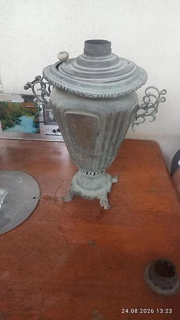 Qədimi samovar təmirə ehtiyacı var - Material: tökmə metal (dözümlü — 8
