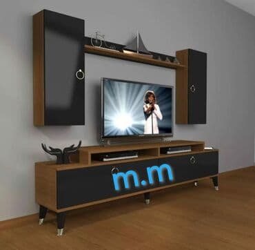 laminat qiyməti: Yeni, Düz TV altlığı, Polkalı, Laminat, Azərbaycan — 22