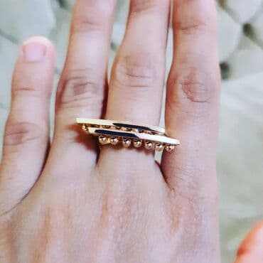 tək qaş: Toy, Üzük, Pandora, Sarı qızıl, 585 Əyar, Qaşsız — 6