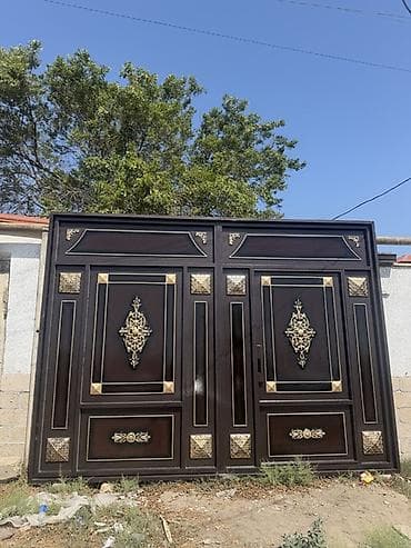 Yeni Dəmir Həyət darvazası, Yana açılan, 350 m, Mexaniki, Qapı ilə, Kredit var, Ödənişli quraşdırma, Ünvandan götürmə, Ödənişli çatdırılma, Rayonlara çatdırılma