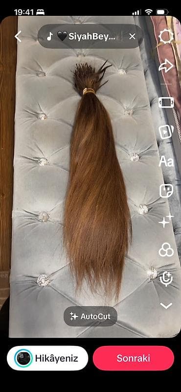 Şəxsi əşyalar: Təbii insan saçı – açıq qəhvəyi ton. - Forma: quyruq şəklində — 1