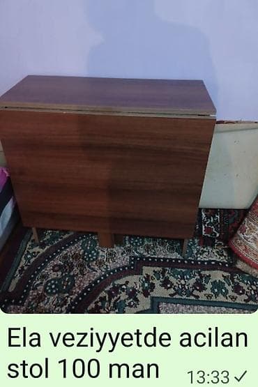 elka: Açılan stol – kompakt və funksional. - Material: ağac - Konstruksiya — 2