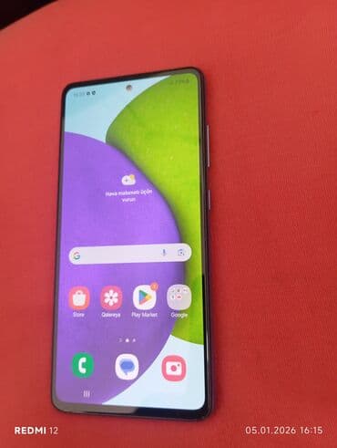 Fly: Samsung Galaxy A52, 128 ГБ, цвет - Серый, Сенсорный, Отпечаток пальца, Две SIM карты — 1