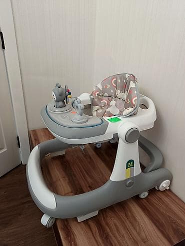 aş buludu: Uşaq gəzdirəni / yürüteç təzədi - Rəng: boz-ağ korpus, naxışlı yumşaq — 4