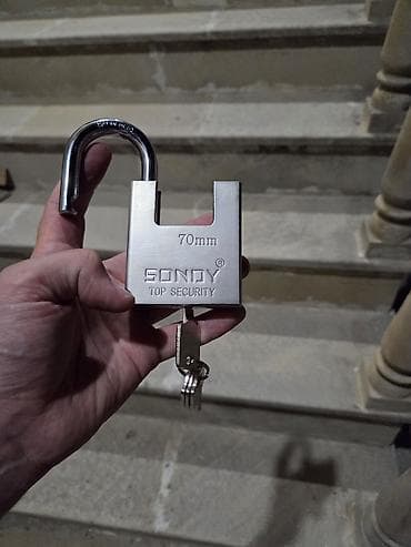 qapi darvaza: SONDY Top Security asma qıfıl – 70 mm - Korpus: möhkəm metal gövdə — 2