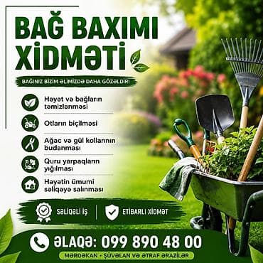 Домашний персонал и уборка: Bağ baxımı xidməti Bağınız bizim əlimizdə daha gözəldir! Peşəkar bağ — 1