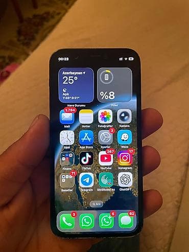 apple komputer: IPhone 12 mini, 64 GB, Qara, Face ID — 7