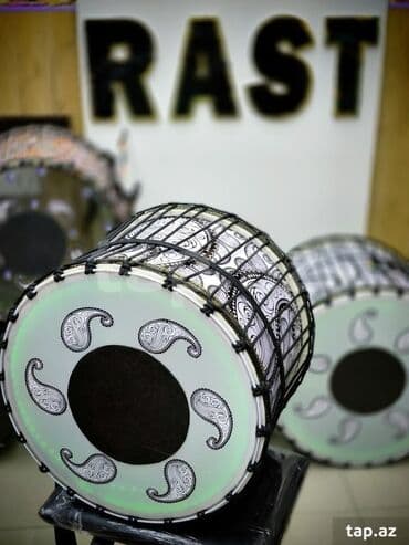 toy gitarası: Işıqlı butali Milli Davul Ölçüsü 45 sm Rast musiqi alətləri mağazalar — 1
