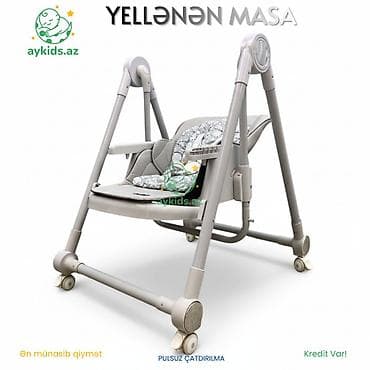 Uşaq geyimi və ayaqqabıları: 🤍✨ Burbay AG700 Yellənən Uşaq Qidalandırma Masası (2-si 1-də) Həm — 1