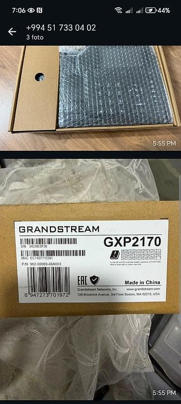mac air: Grandstream GXP2170 IP Telefon 4 ədəd . Xüsusiyyətlər: - Model — 5
