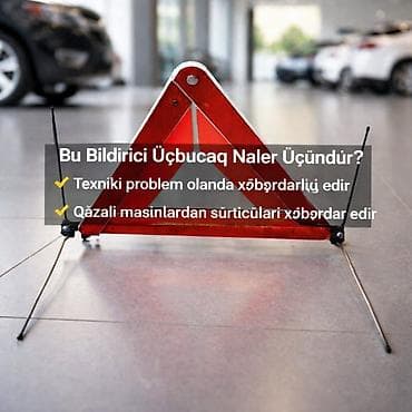 pres aparati satilir: EURO WARNCRECK reflektorlu fövqəladə dayanma piramidası (avtomobil — 1