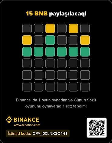 https:promo.bizon.az: Məhsul/Xidmət: Binance – “Günün Sözü” oyunu və 15 BNB paylaşımı — 1