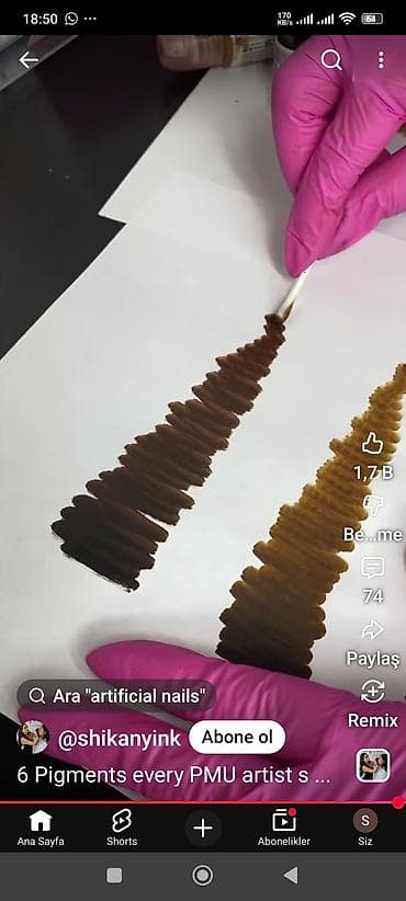 kasmetika: GOOCHIE Permanent Makeup Color – 212 Deep Coffee - Tətbiq sahəsi: qaş — 2