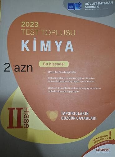 ata tingcilik: Abituriyentlər üçün hazırlıq, test topluları və əlavə kitablar. Test — 3