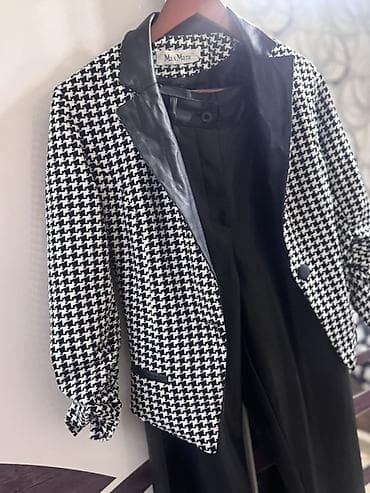 enli trapes salvar modelleri: MaxMara qadın dəsti S razmer qollari çetvert pencek voratnik deri — 2