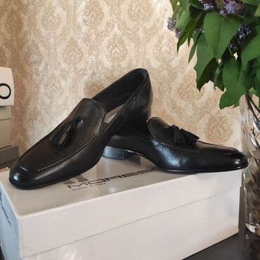 zamuş ayaqqabılar: Möhtəşəm Moreschi brand loafers. İtaliya, əl işi. Təmiz dəri. Təzə — 2