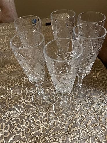 şuşə guzgu: Qədəhlər, Şüşə, 6 ədədli dəst — 3