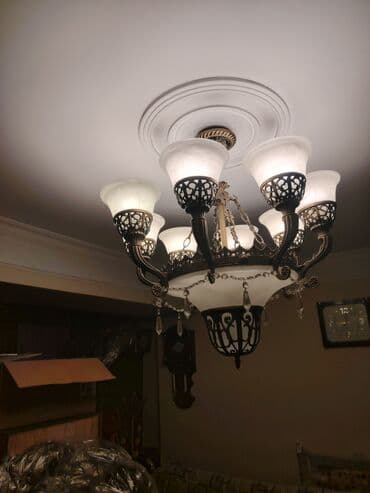 Çılçıraq, 8 lampa, Metal