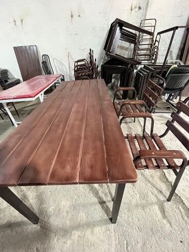 toxunma saplar satisi: Yeni, Kvadrat masa, 4 stul, Açılmayan, Stullar ilə, Taxta, Azərbaycan — 24