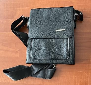 Kişi üçün çiyin çantası (barsetka) – qara rəng Ad günümə alınıb, heç