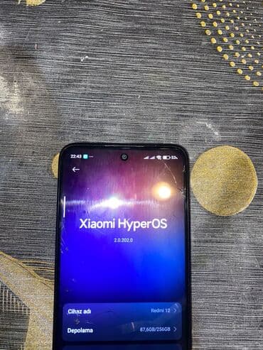 ikinci el plazma televizyon: Redmi 12, 256 GB, rəng - Qara, Sensor — 5