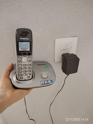 Краны водонагреватели: Стационарный телефон Panasonic, Беспроводной, Б/у, Самовывоз — 1