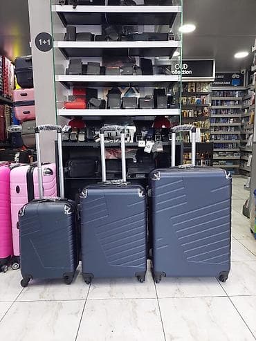 Sərt korpuslu çamadan dəsti – 3 ölçü - Material: Yüngül və davamlı