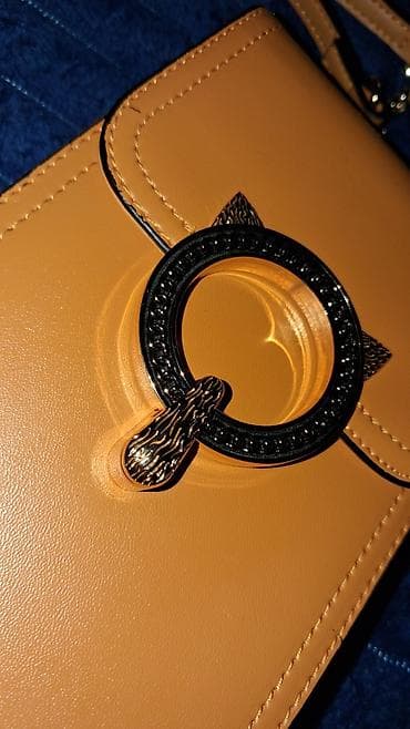 Личные вещи: Qadın çiyin çantası – xardal/sarı rəngdə, kompakt “phone bag” modeli — 3