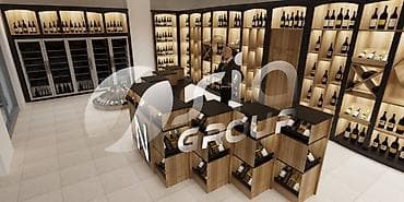 Şərab evi vitrin mebeli yığılması
