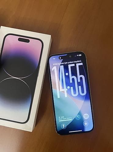 ipad pro m2 chip: IPhone 14 Pro, 128 GB, Deep Purple, Barmaq izi, Simsiz şarj, Face ID — 5