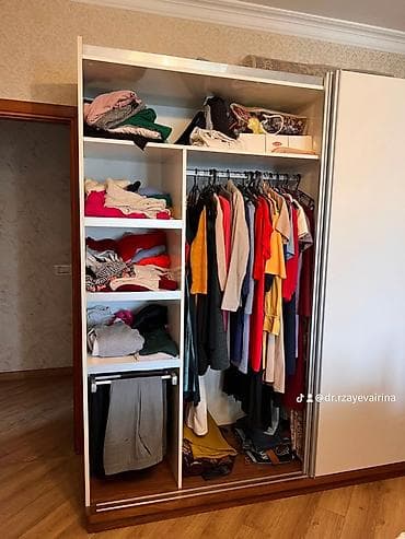 rafaello qiyməti: 2 qapılı, Güzgülü, Qəhvəyi, Taxta, Kupe, Düz dolab — 3