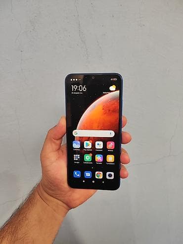 azərcel internet paketləri: Redmi 9C, 128 GB, rəng - Mavi, Barmaq izi — 4