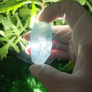 antik eşya: Təbii Akvamarin Daşı Satılır - Aquamarine Orijinal Mavi Kristal - — 3