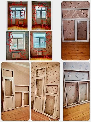 plasik pencere: Plastik pəncərələr.4 ədəddir — 1