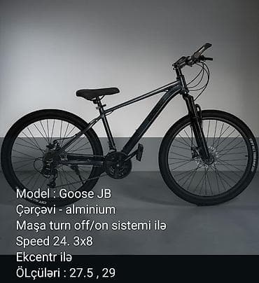 Goose JB velosipedi - Çərçivə: yüngül və möhkəm alüminium -