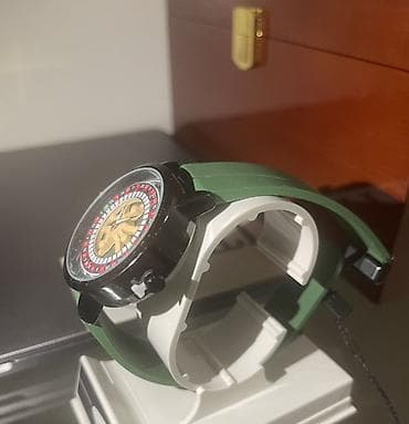 rmen: Yaşıl casino, dekorativ moda saat. Paslanmayan polad. Heç istifadə — 4