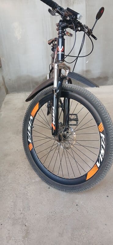 Şəhər velosipedləri: VISTA dağ velosipedi - Çərçivə: VISTA markalı, qara-narıncı dizayn - — 4