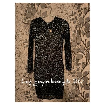 Toy paltarları və aksesuarları: - Qara parıltılı qısa don: V-kəsimli büst, beldə yığma detal, qısa — 2