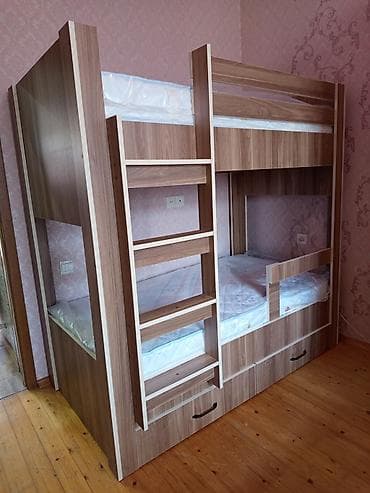 Oğlan və qız üçün, Yeni, Çarpayı, Matras ilə, Siyirməli, Laminat