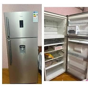 javel холодильник: Б/у 2 двери Javel Холодильник Продажа, цвет - Серебристый, С диспенсером — 1