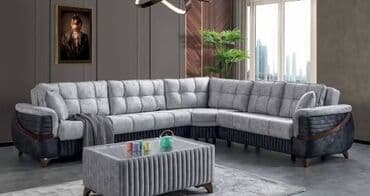 qasq: Yeni, Künc divan, Jurnal masası, Bazasız, Açılmayan — 4