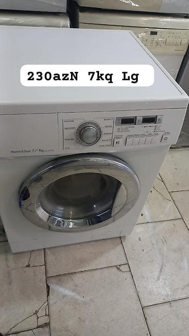 paltaryuya: LG paltaryuyan-quruducu - Yük həcmi: yuma 7 kq, qurutma 4 kq - Ön — 1