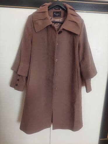 qadınlar üçün süni dublyonkalar: Palto, 4XL, rəng - Qəhvəyi — 1