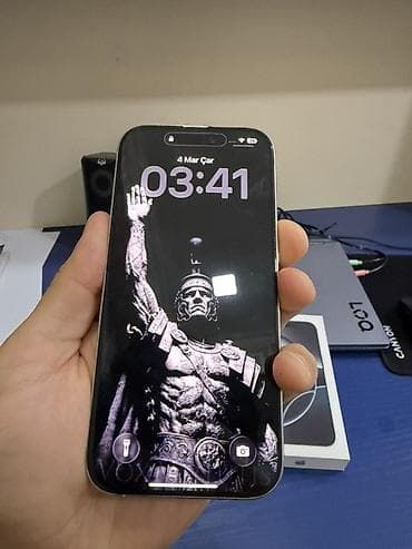 damla su filteri: IPhone 16 Pro, 256 GB, Ağ, Face ID — 3