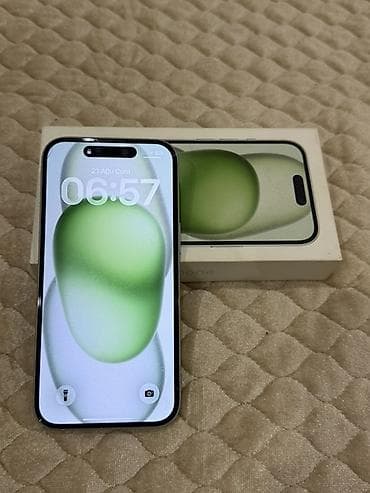 iphone s7: IPhone 15, 128 GB, Yaşıl, Face ID — 1