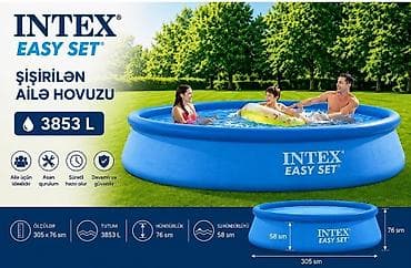 Elektron Nasos Hediyye. Intex 3.05 × 0.76 m şişmə hovuz 🌊 Yay lalafo.az -da Elektron Nasos Hediyye. Intex 3.05 × 0.76 m şişmə hovuz 🌊 Yay